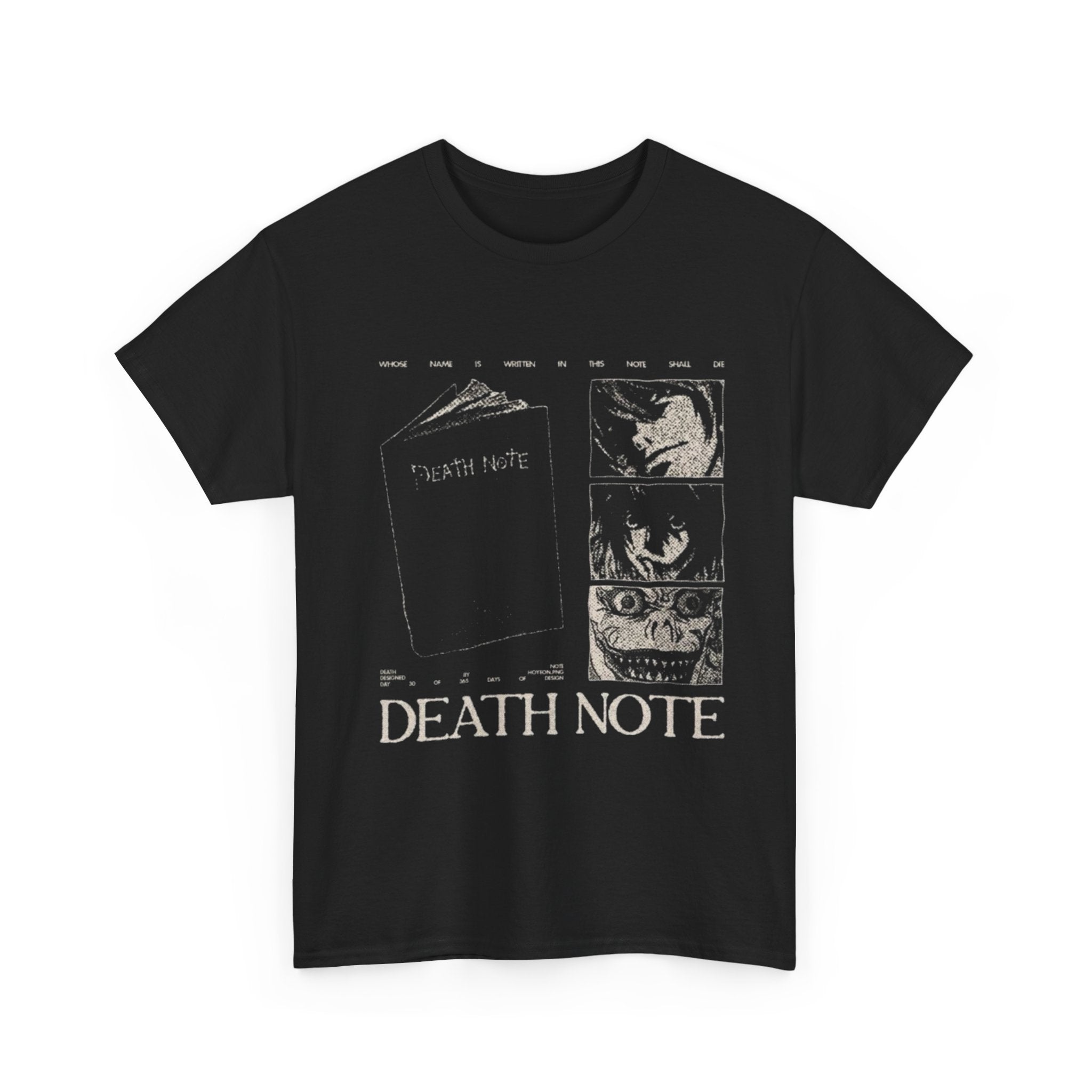 Death Note Graphic Tee — Vintage Manga Horror Shirt