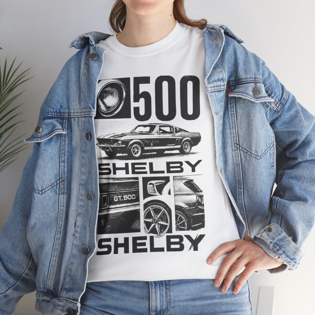 Classic Car Enthusiast Tee, Vintage Ride Shirt, Shelby GT500 Apparel, Automotive Gift, Unisex Cotton Tee