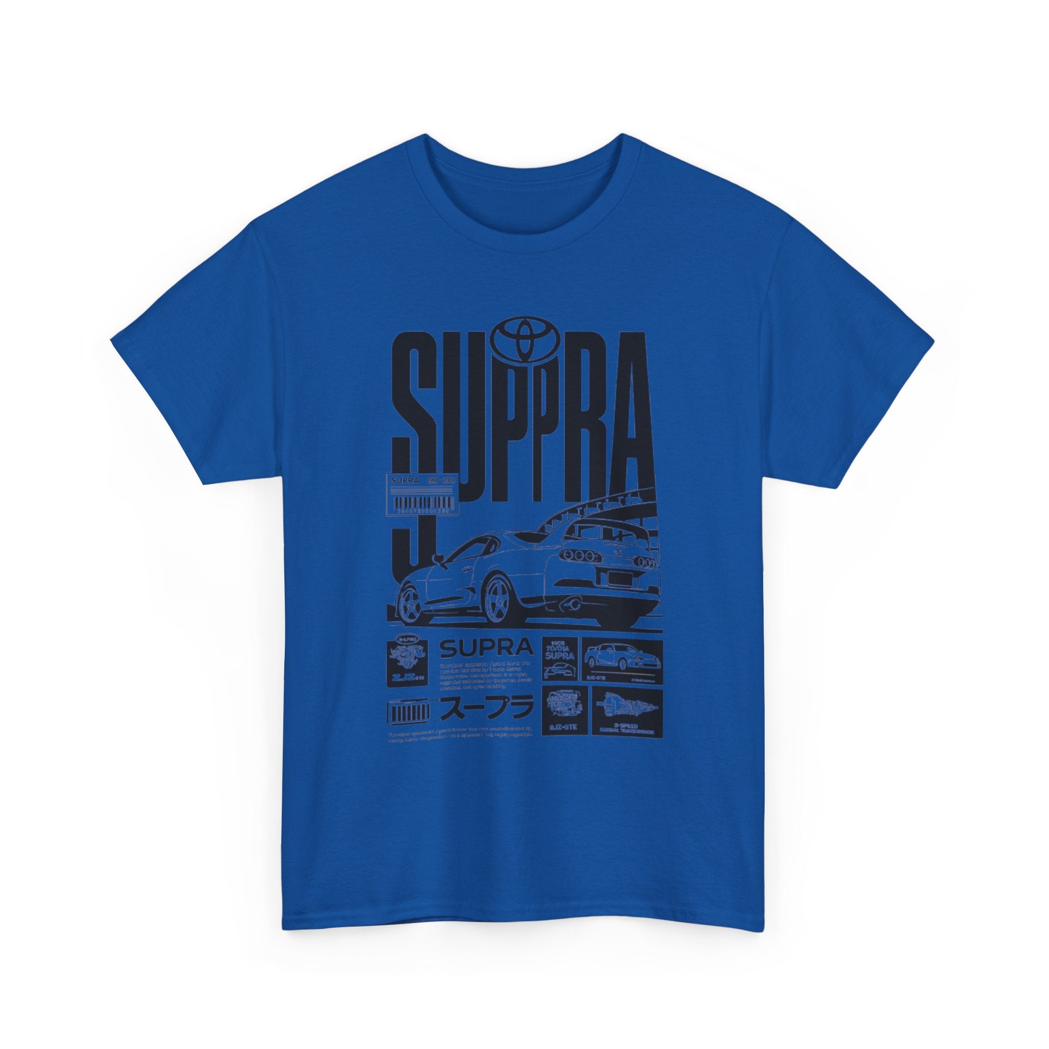 Supra Retro Racing Tee — Toyota Supra JDM Car Graphic T-Shirt