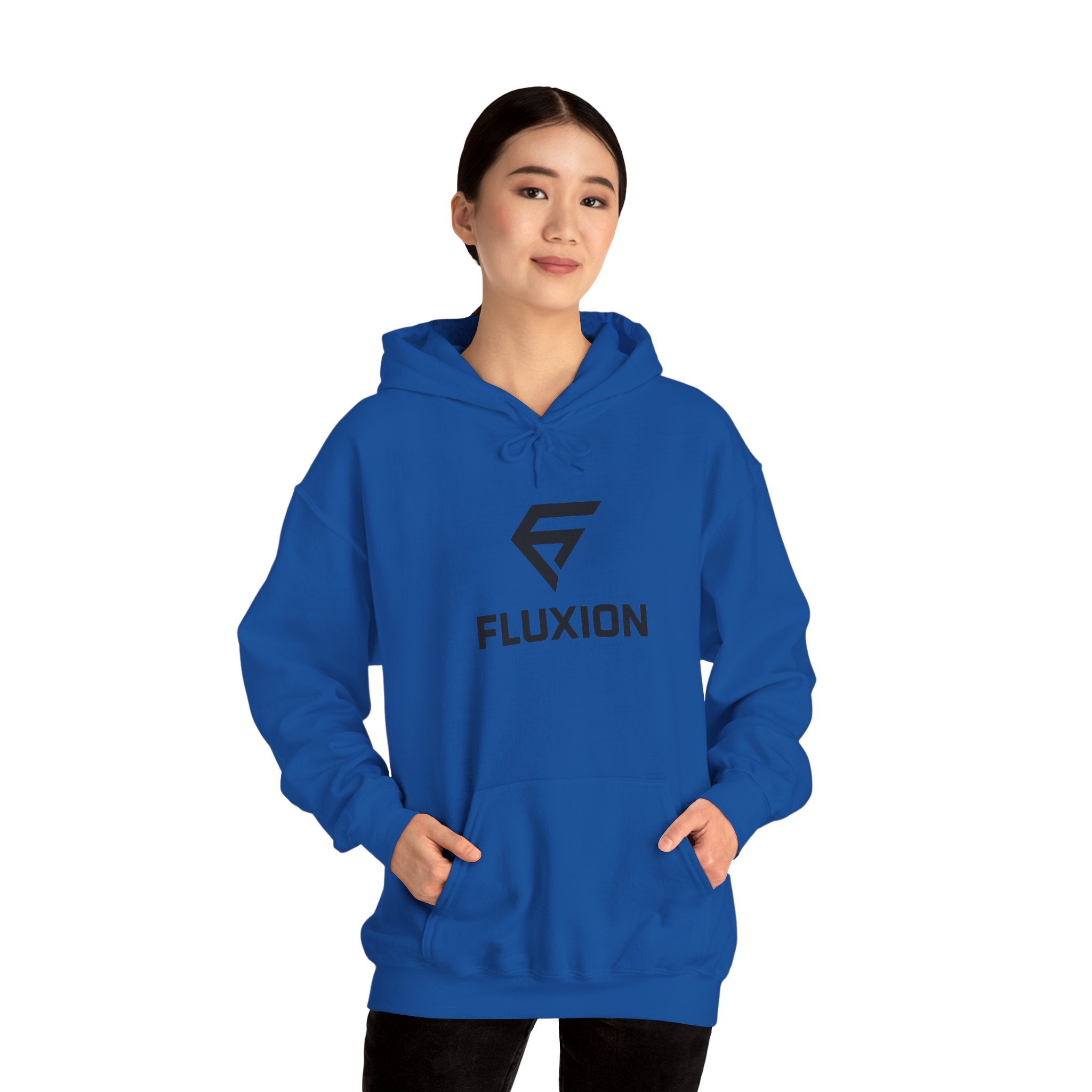Fluxion Logo Hoodie — Minimal Tech Streetwear Pullover
