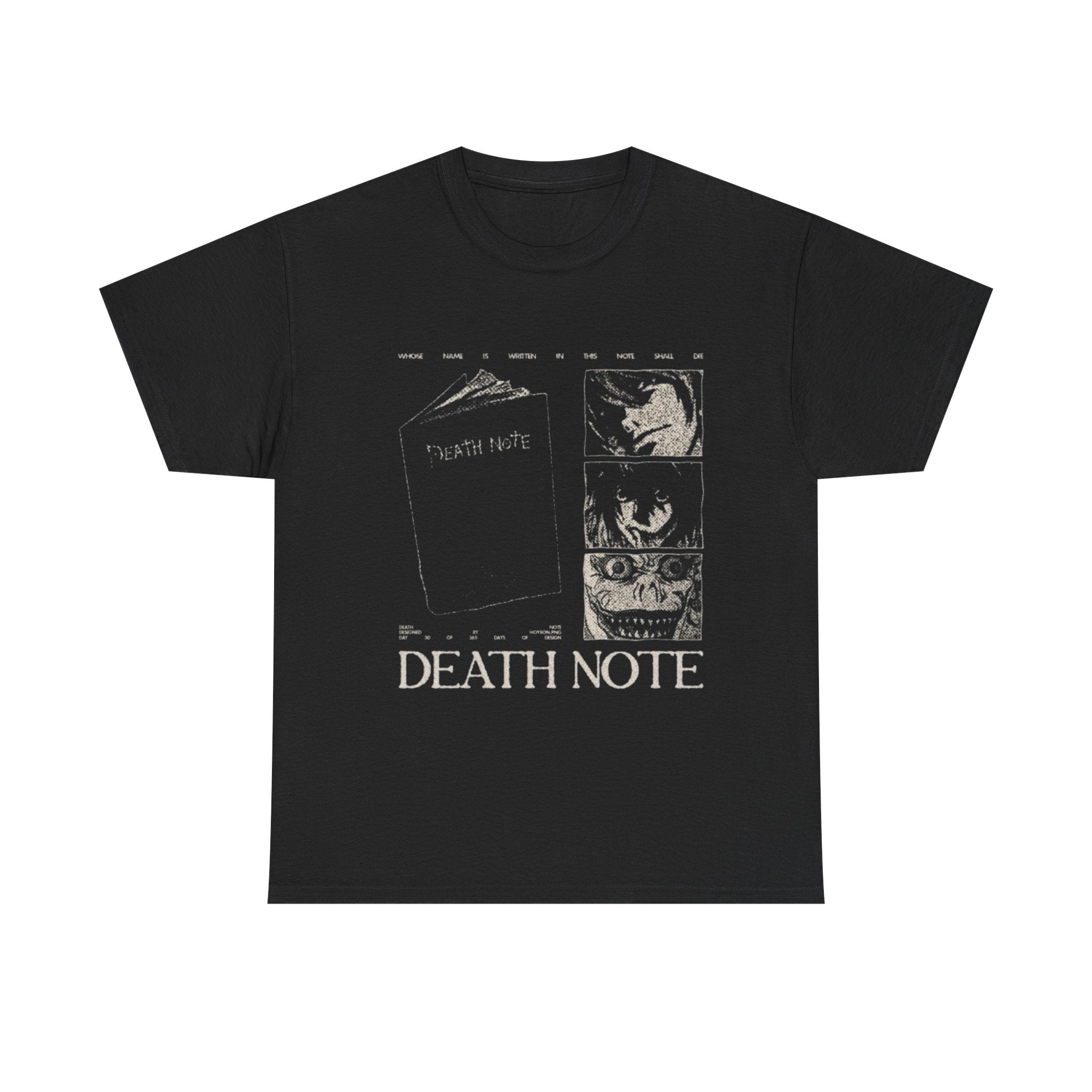 Death Note Graphic Tee — Vintage Manga Horror Shirt
