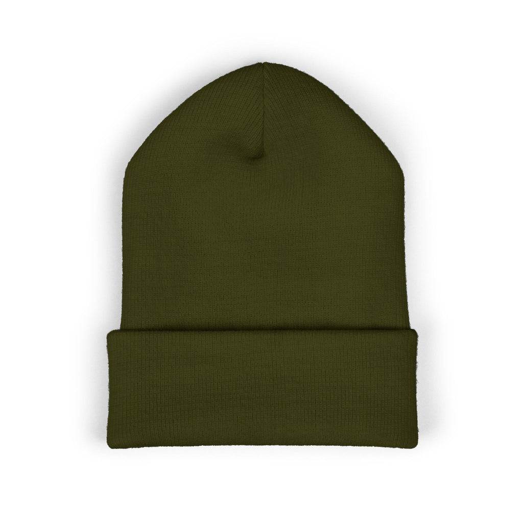 Embroidered Minimal Logo Cuffed Beanie