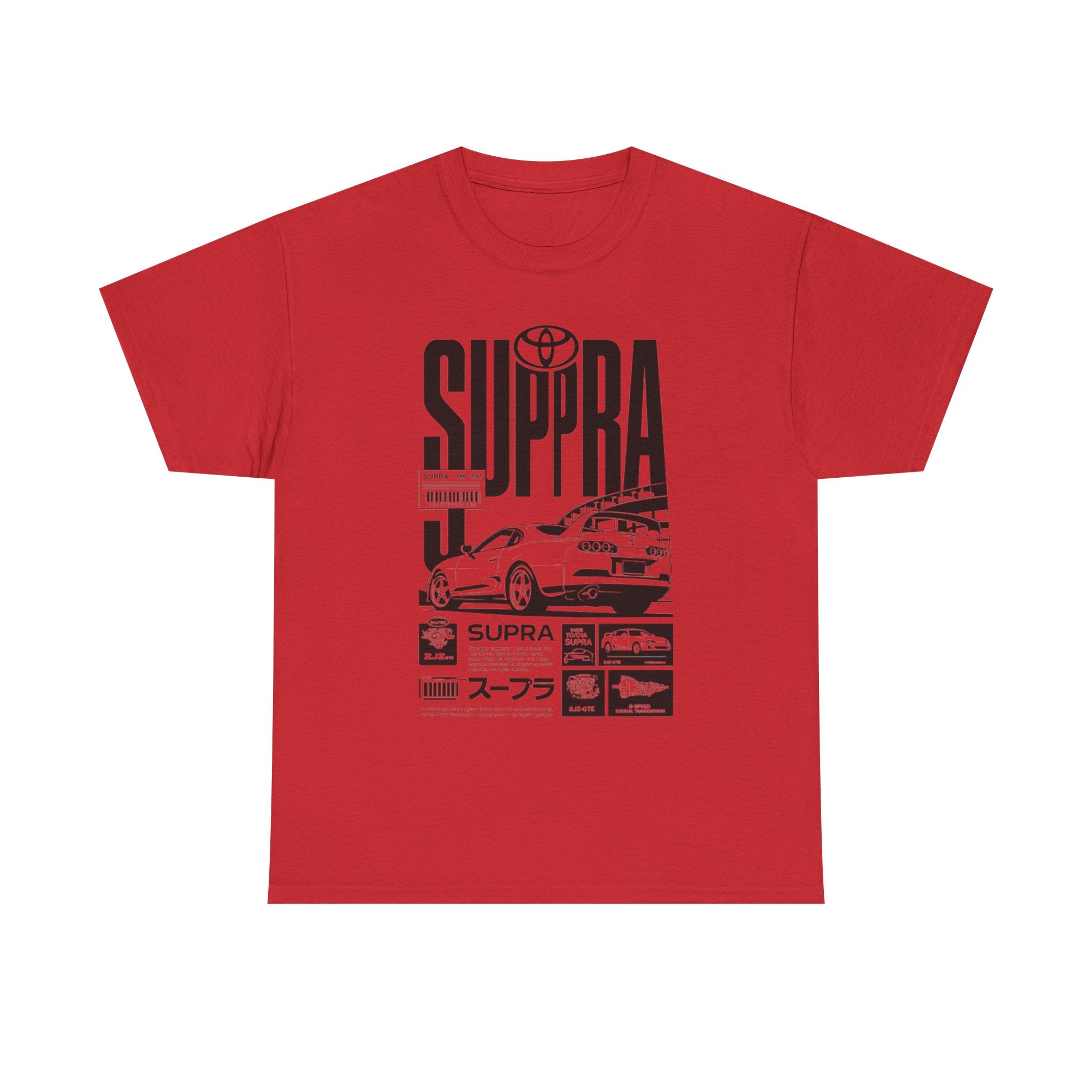 Supra Retro Racing Tee — Toyota Supra JDM Car Graphic T-Shirt
